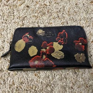 Coach Cosmetic Bag in Printed Saffiano Leather